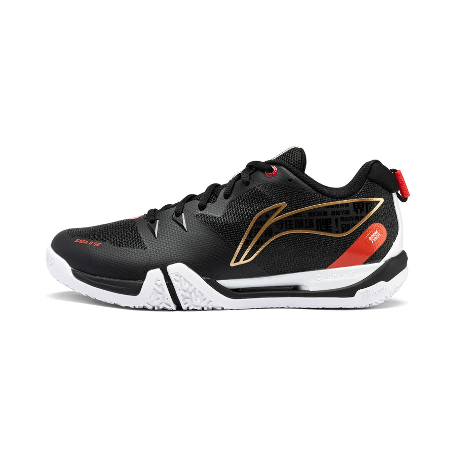 Li-Ning Unisex SAGA 2 SE Badminton Shoes BOOM Shock Absorption Energy Return  Professional Sneakers AYZU001