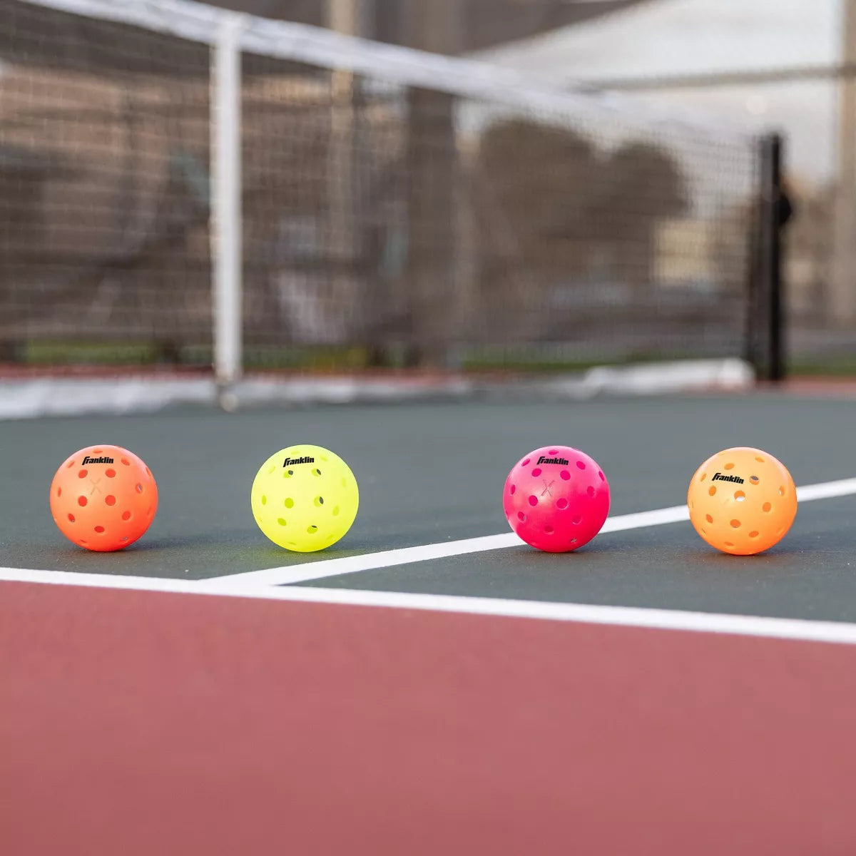 Franklin X-40 Outdoor Pickleballs — Neon 6-Pack
