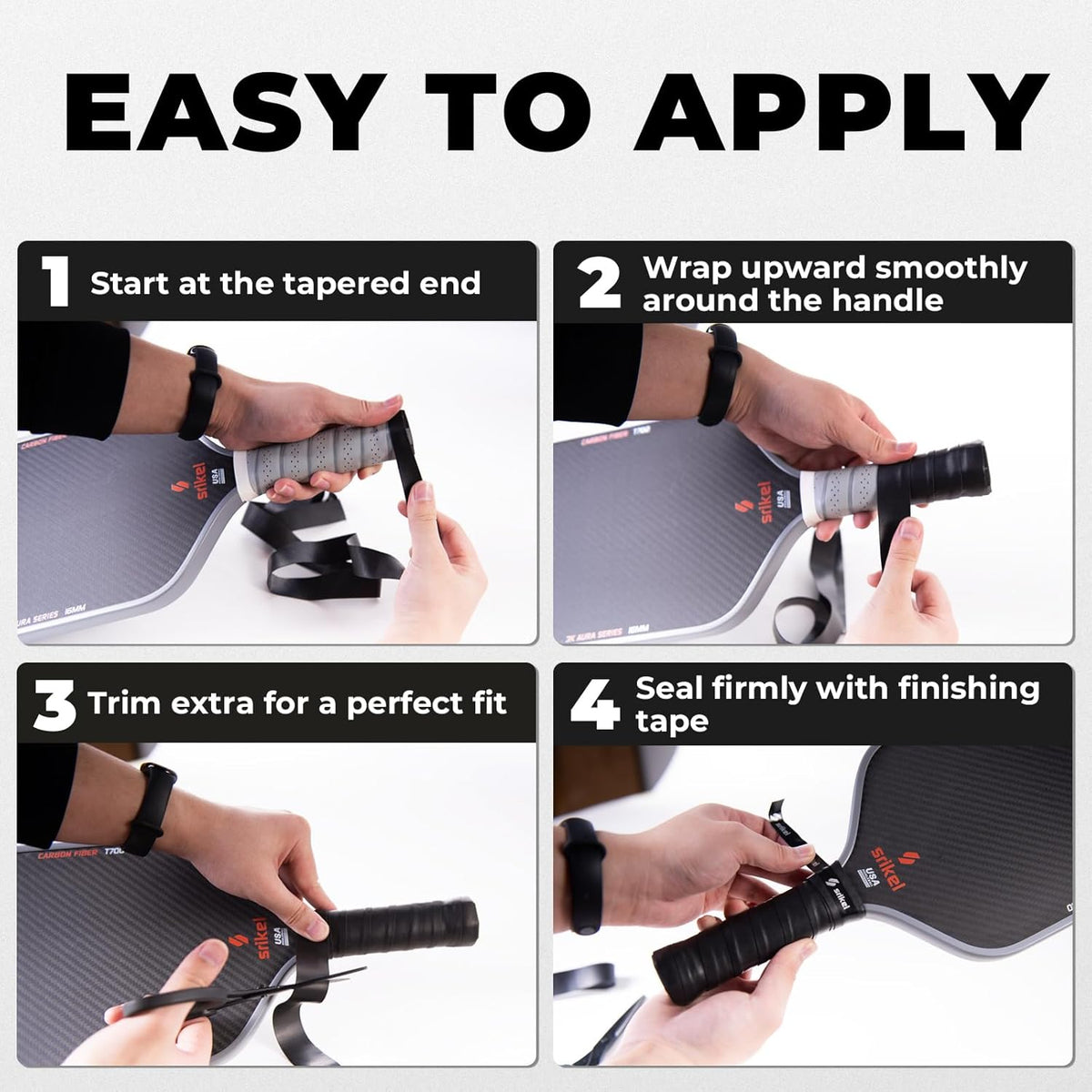 Srikel Tacky Pickleball Overgrips — Energy 6-Pack