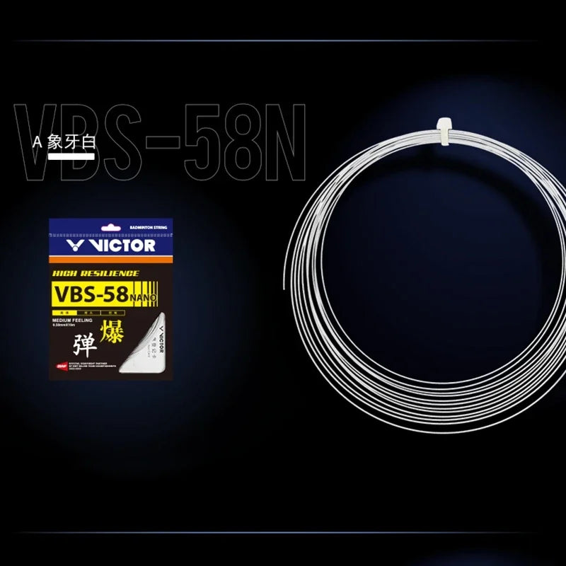 Badminton Beating Line VBS-58N High Elastic Durable Wire Diameter 0.58MM New Style V String for Badminton Racquet