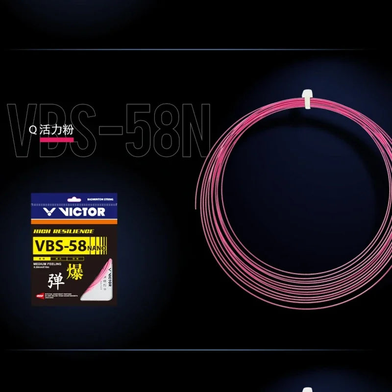 Badminton Beating Line VBS-58N High Elastic Durable Wire Diameter 0.58MM New Style V String for Badminton Racquet