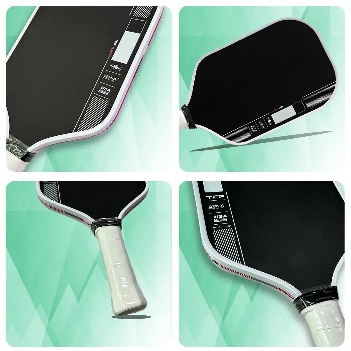 Magnus Pro IV 16Mm Pickleball Paddle GEN 4 TFP Foam Core with T700 Carbon Fiber Surface for Explosive Power and Expanded Sweet Spot