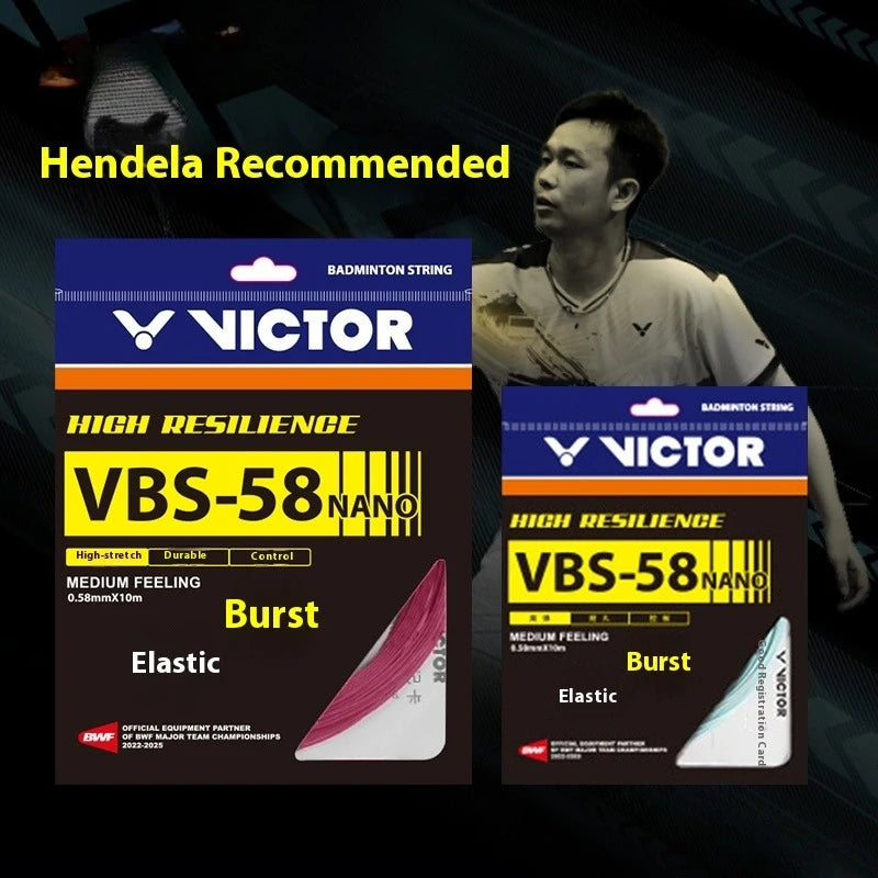 Badminton Beating Line VBS-58N High Elastic Durable Wire Diameter 0.58MM New Style V String for Badminton Racquet