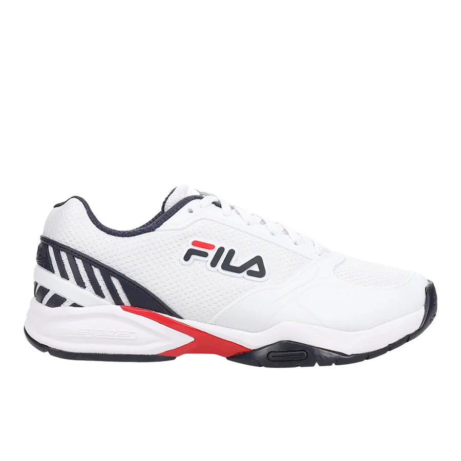 Fila Mens Volley Zone Pickleball Pickleball Sneakers Shoes - White