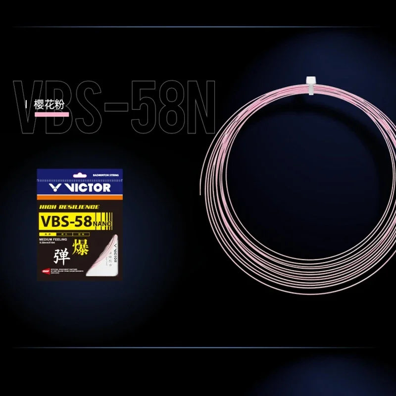 Badminton Beating Line VBS-58N High Elastic Durable Wire Diameter 0.58MM New Style V String for Badminton Racquet