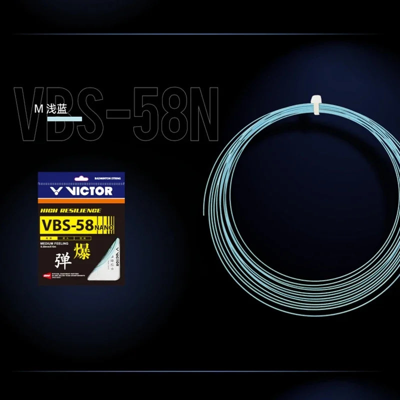 Badminton Beating Line VBS-58N High Elastic Durable Wire Diameter 0.58MM New Style V String for Badminton Racquet
